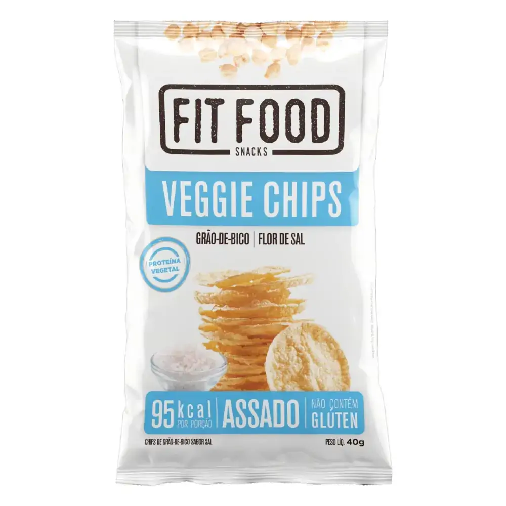 Chips de Grão-de-Bico Flor de Sal Fit Food 40g