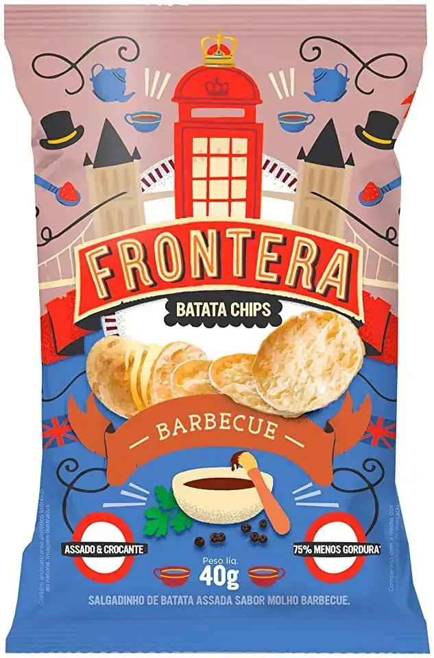 Batata Chips Barbecue Frontera Pacote 40g
