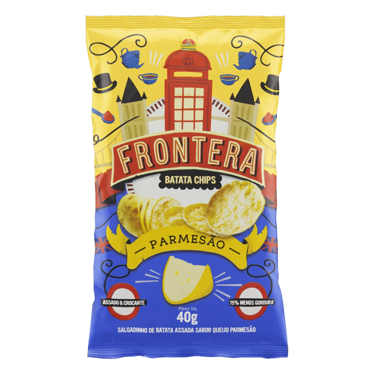 Batata Chips Parmesão Frontera Pacote 40g