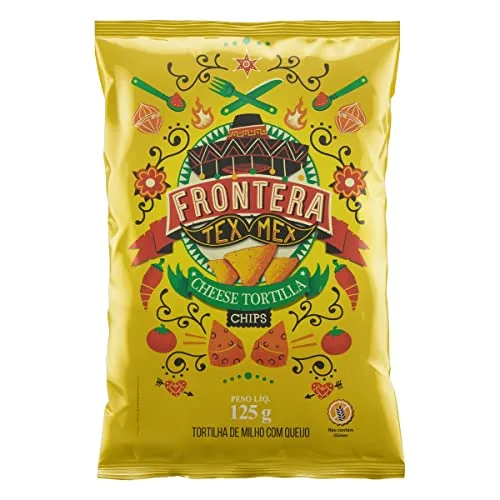 Tortilha De Milho Queijo Nacho Frontera México Pacote 110g