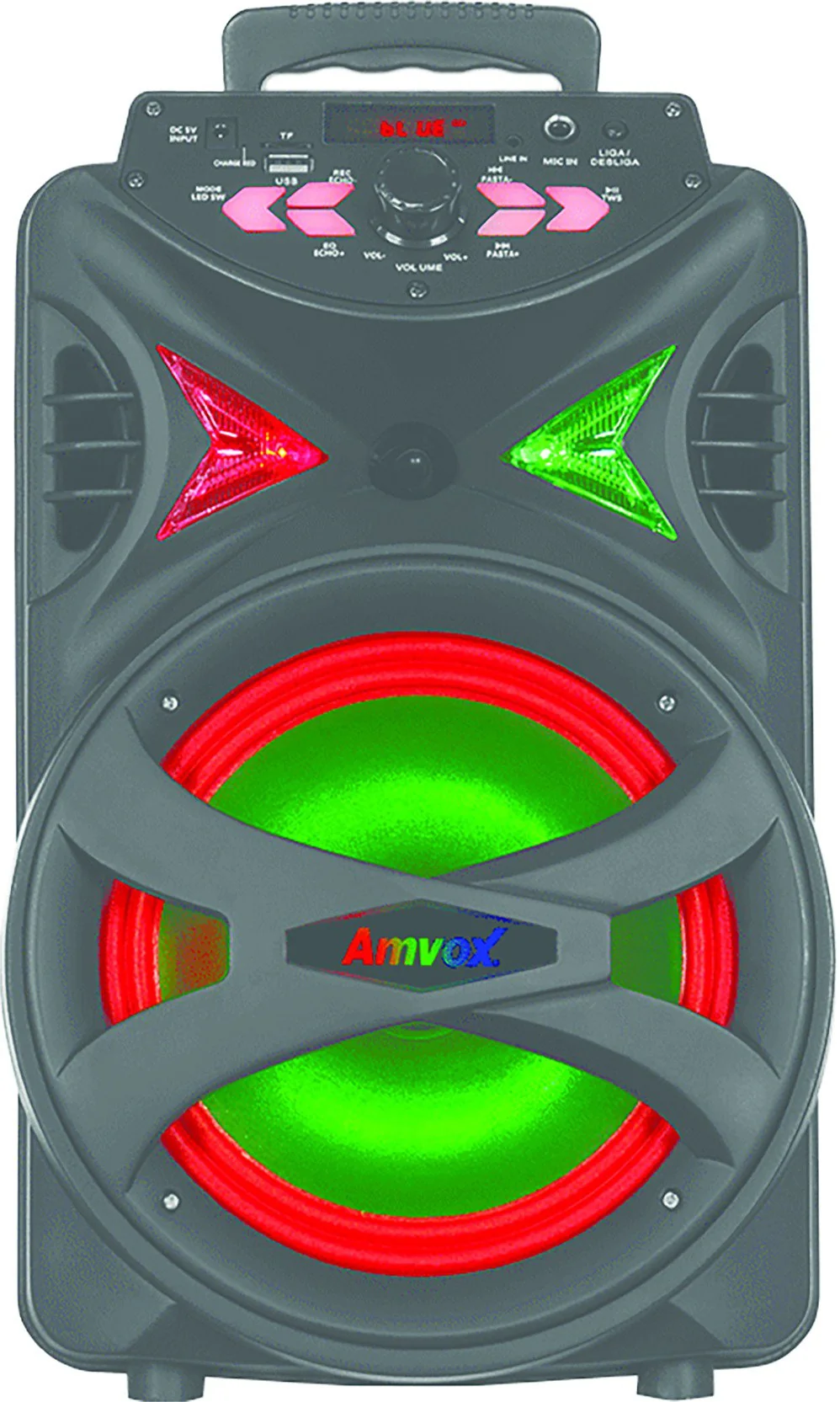 Caixa Amplificada Amvox Usb Bluetooth 250w