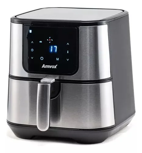 Air Fryer 7l Amvox 110v 1255 Inox Preto Prata