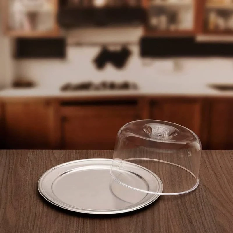 Porta Bolo Inox C Tampa Acrilico 31cm Indi 9002 Chef Line