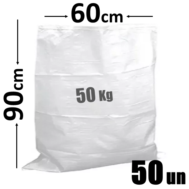 SACO DE RAFIA MASTER - 60x90CM - C/50UN - MASTER
