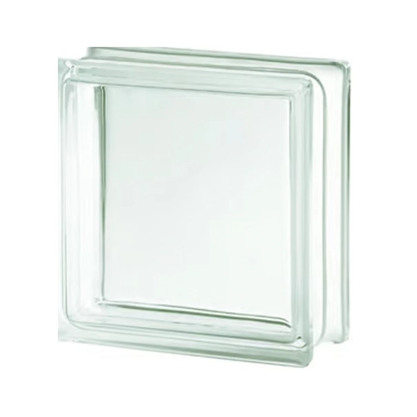 Kit Bloco De Vidro Transp Liso 19x19x8cm C/2un