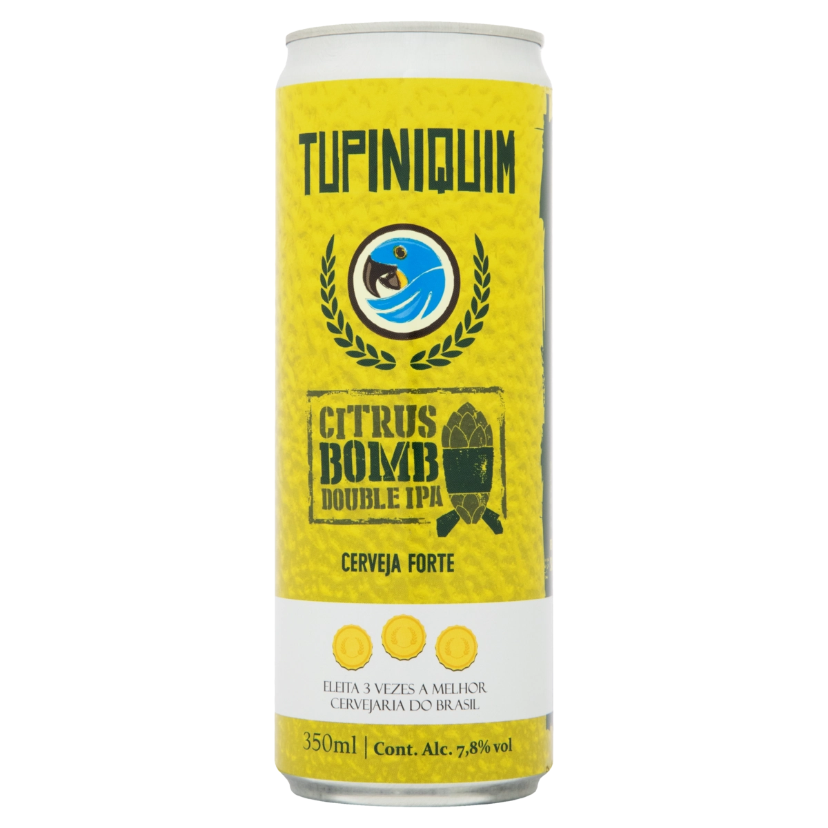 Cerveja Double Ipa Citrus Bomb Tupiniquim Lata 350ml
