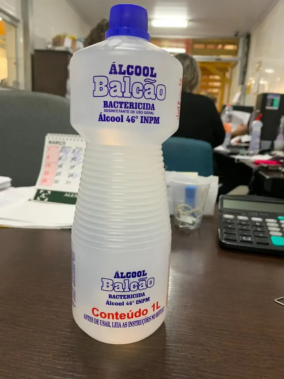 Alcool Balcao Liq Bactericida 46° 1l