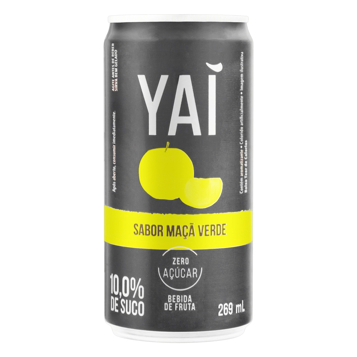 Bebida Maçã Verde Zero Açúcar Yaí Lata 269ml