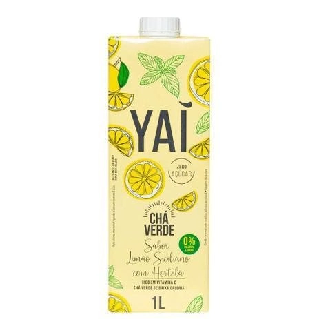 YAÍ CHA VERDE LIMAO SICILIANO COM HORTELA 12X1X1L