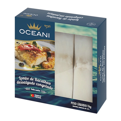 Peixe Cong Lombo Bacalhau Oceani Dessalgado 600g