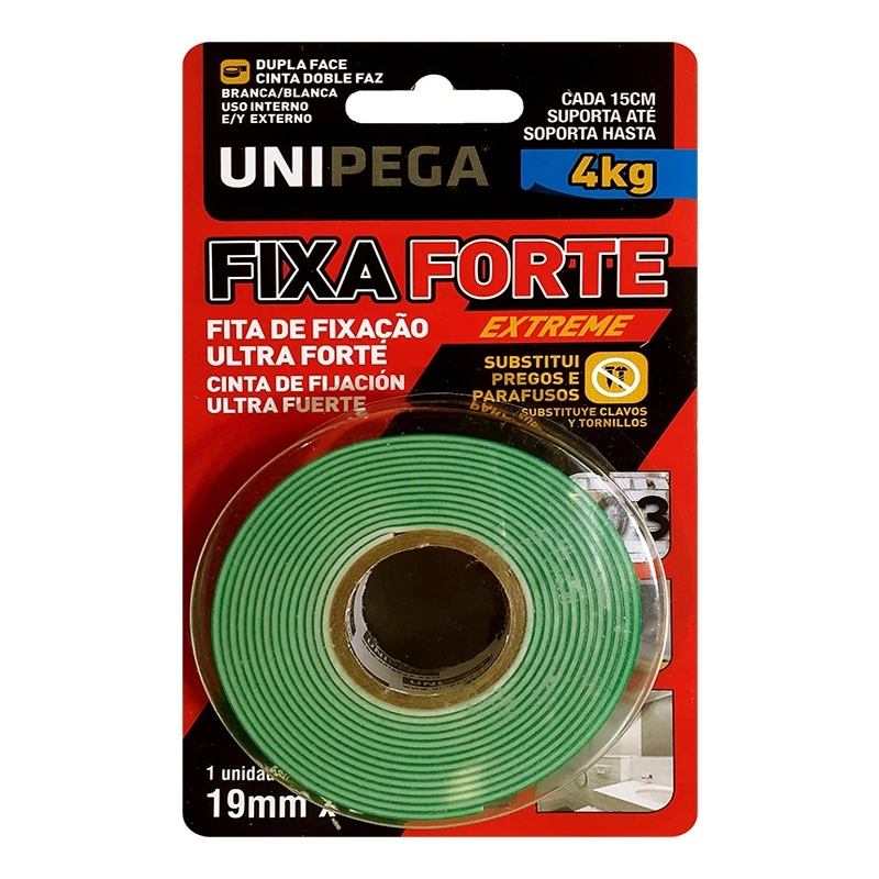 Unipega Dupla Face Fixa Forte Extreme