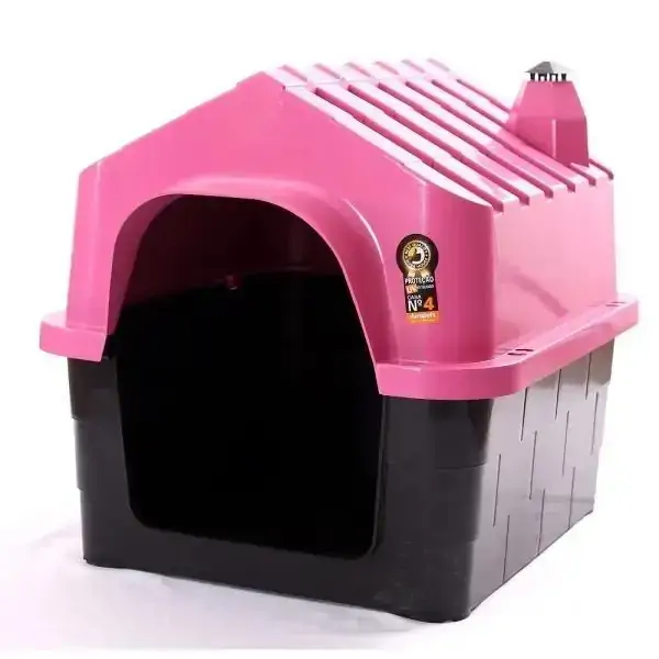 Casa Plástica Para Pet Rosa Durapets N4