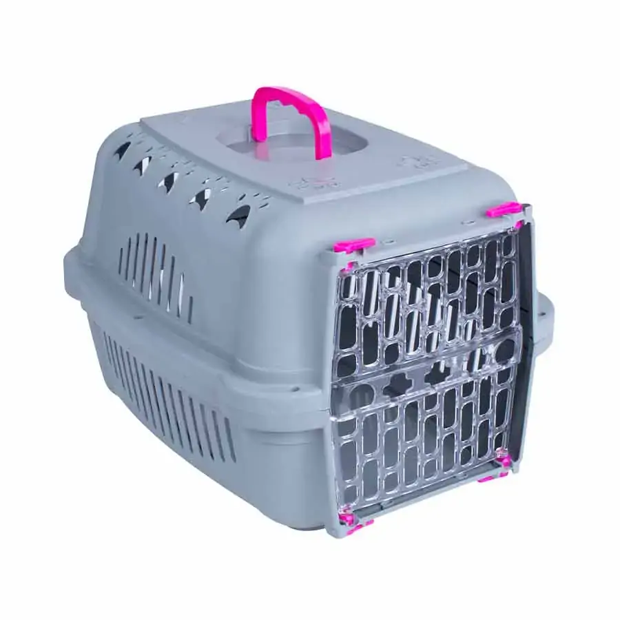 Caixa De Transporte Falcon Neon Elegance Rosa Para Gatos N° 2