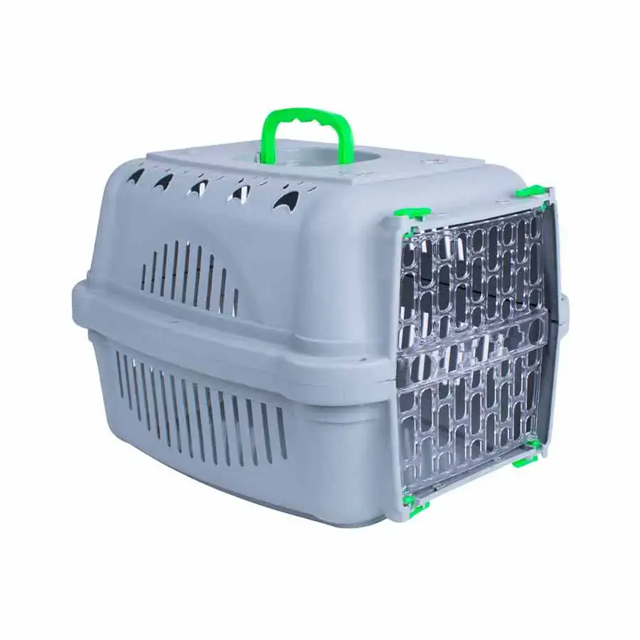 Caixa De Transporte Falcon Neon Power Verde Para Gatos N° 2