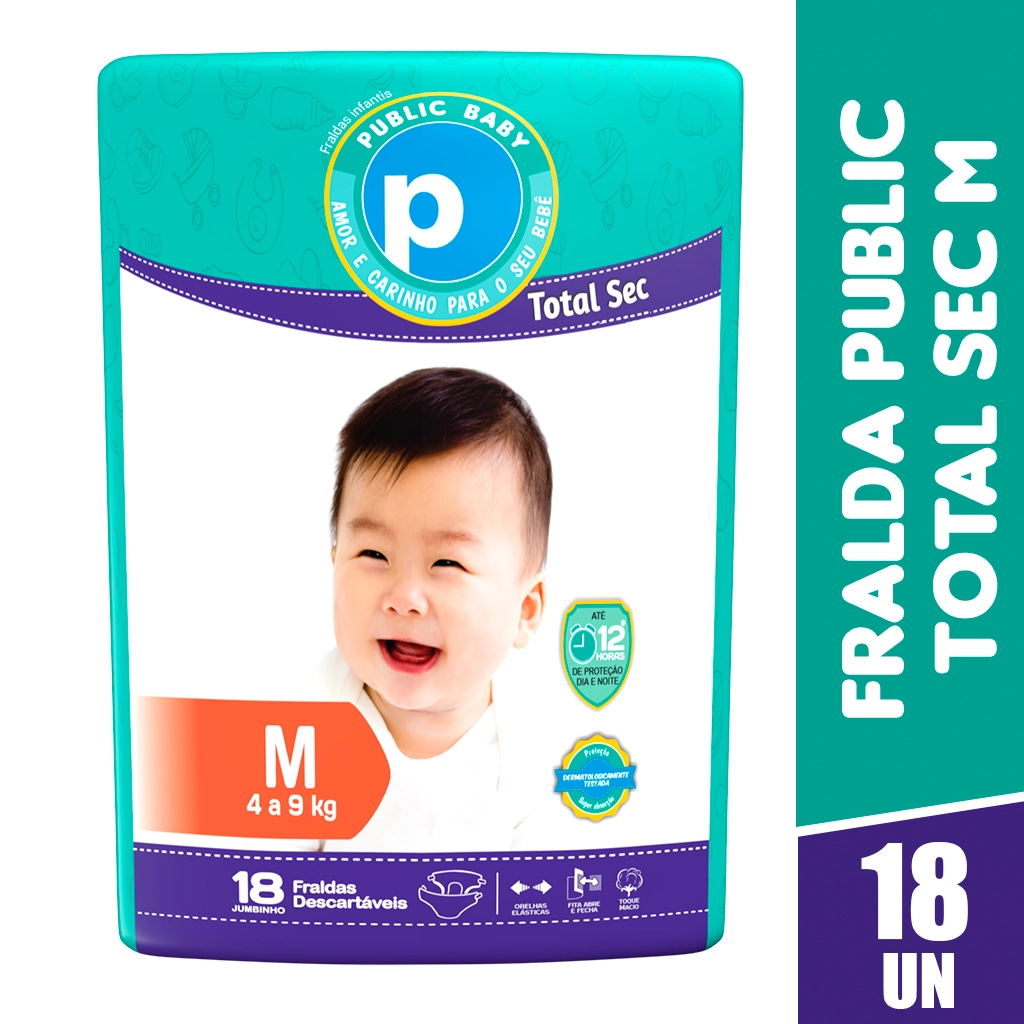 Fralda Public Baby Total Sec Jumbinho M C/20