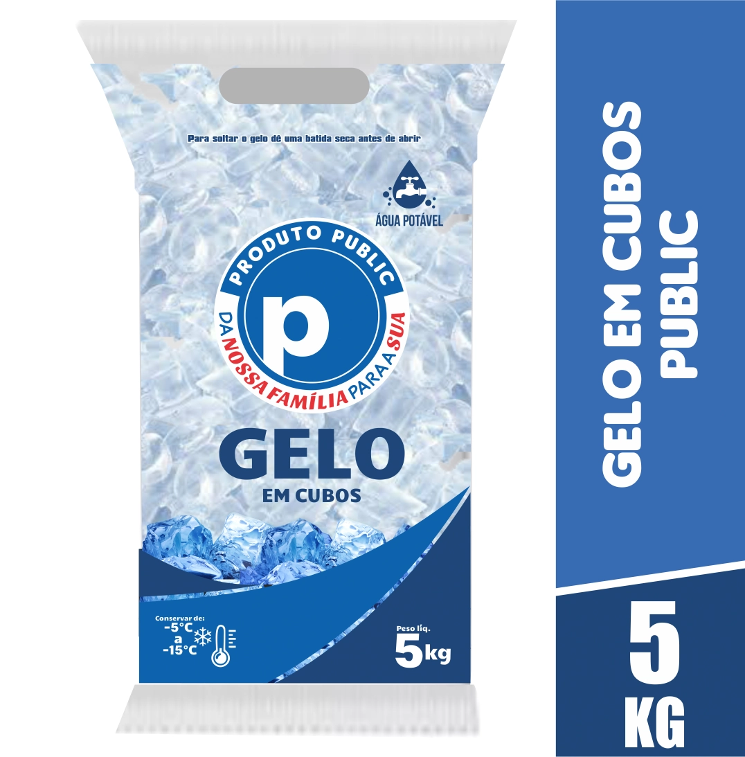 Gelo Em Cubos Public 5kg
