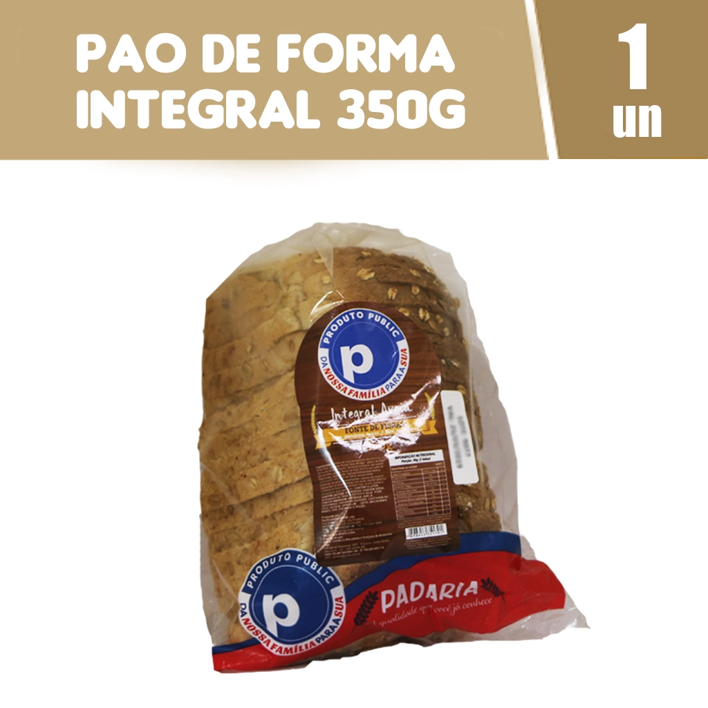 Pao Forma Integral Public 350g Aveia