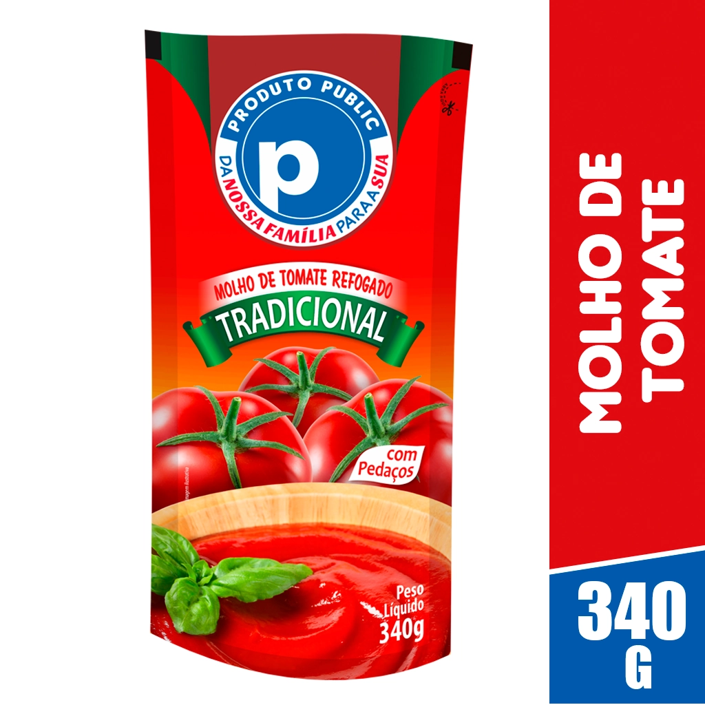 Molho Tom Public 340g Sachet