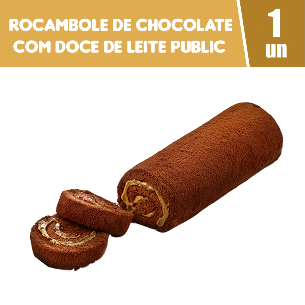 Rocambole Public 400g Choco C/ Doce De Leite