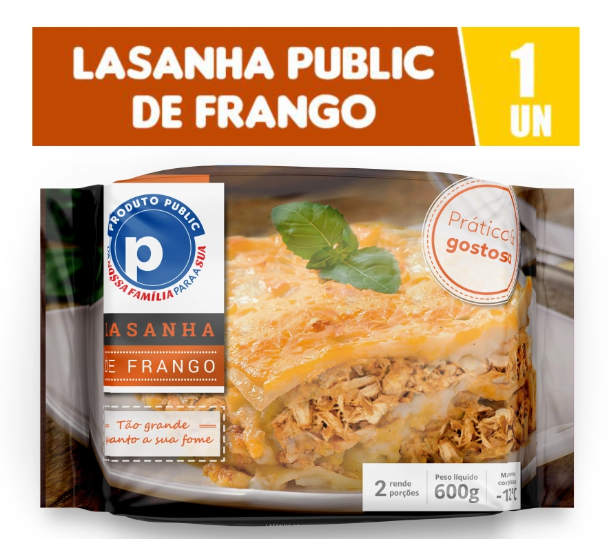 Lasanha Public 600g Frango