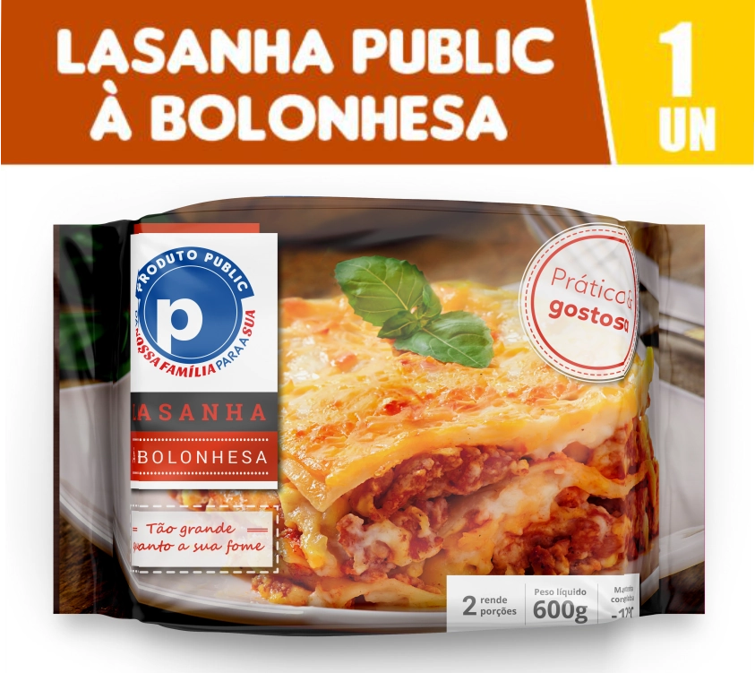 Lasanha Public 600g Bolonhesa