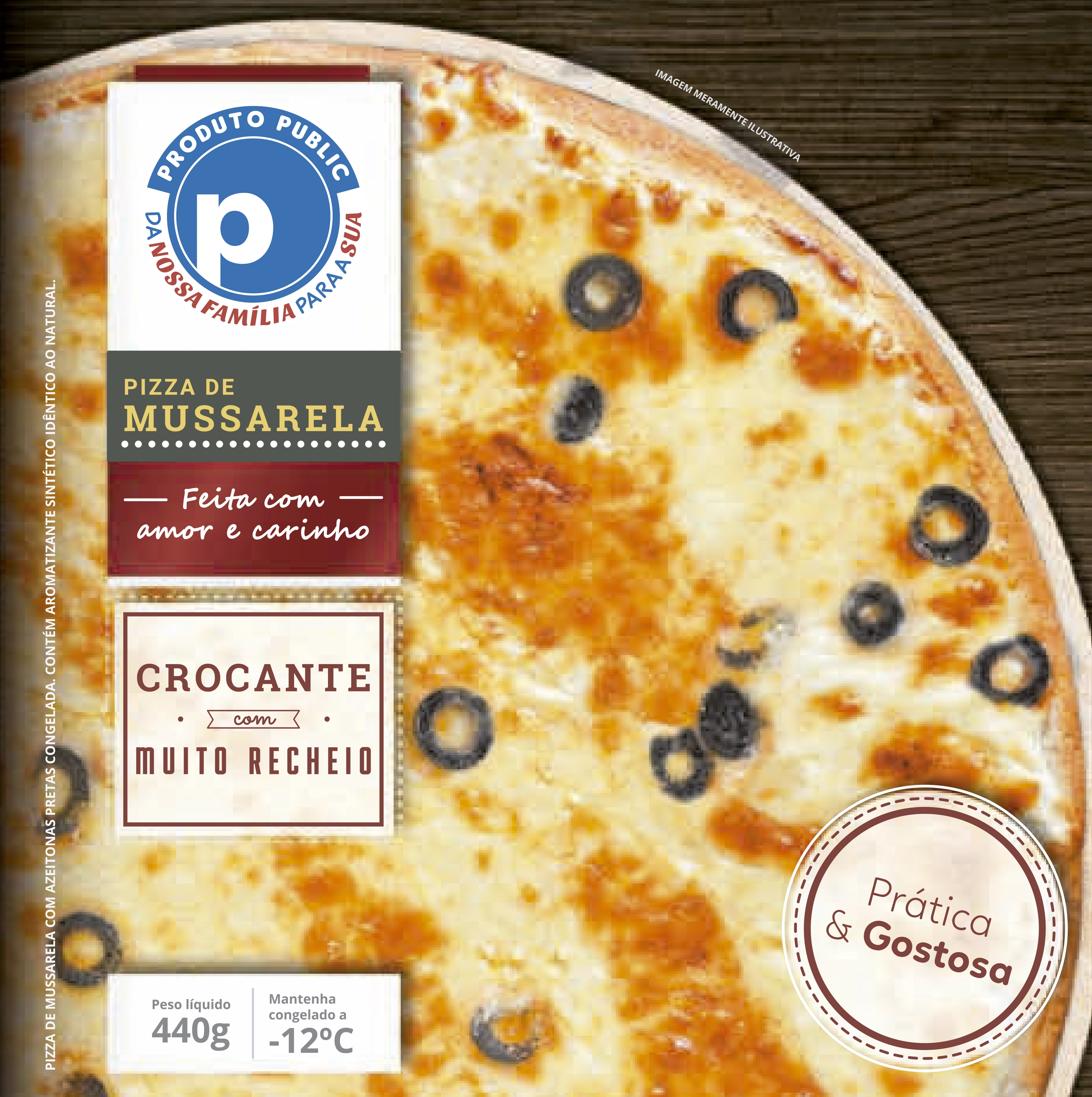 Pizza Public 440g Mussarela