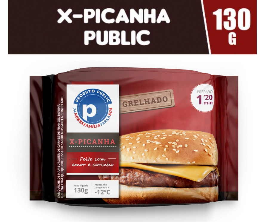 Sanduiche Public 130g X Picanha