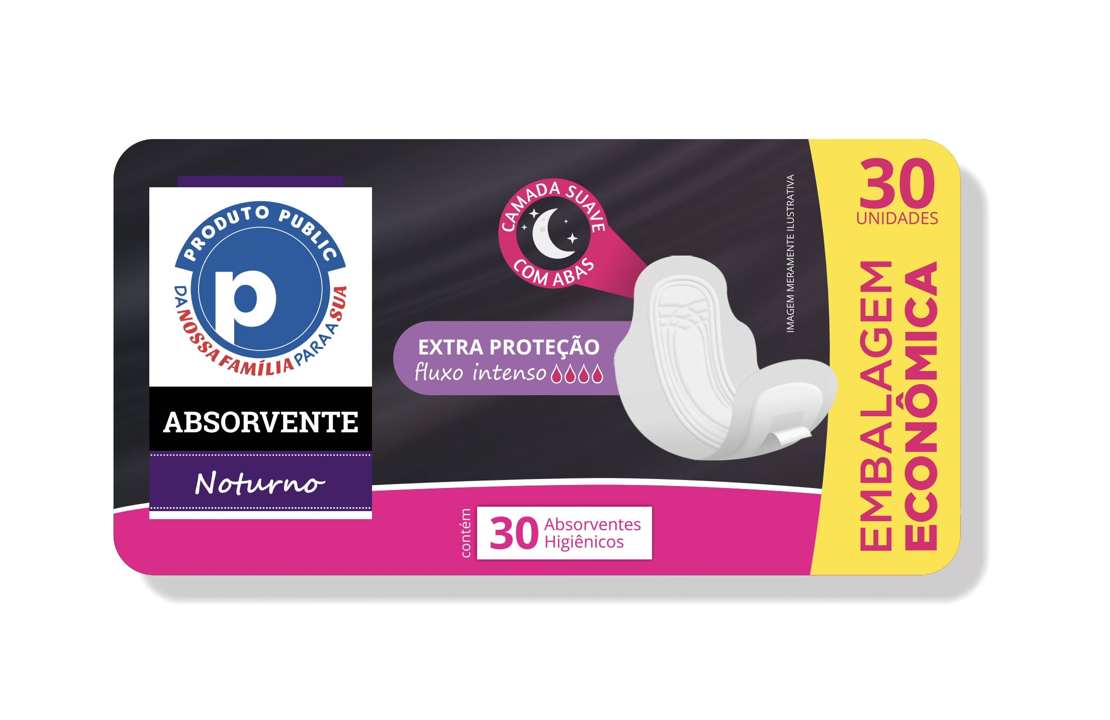 Abs Noturno Public C/30 C/ab Suave