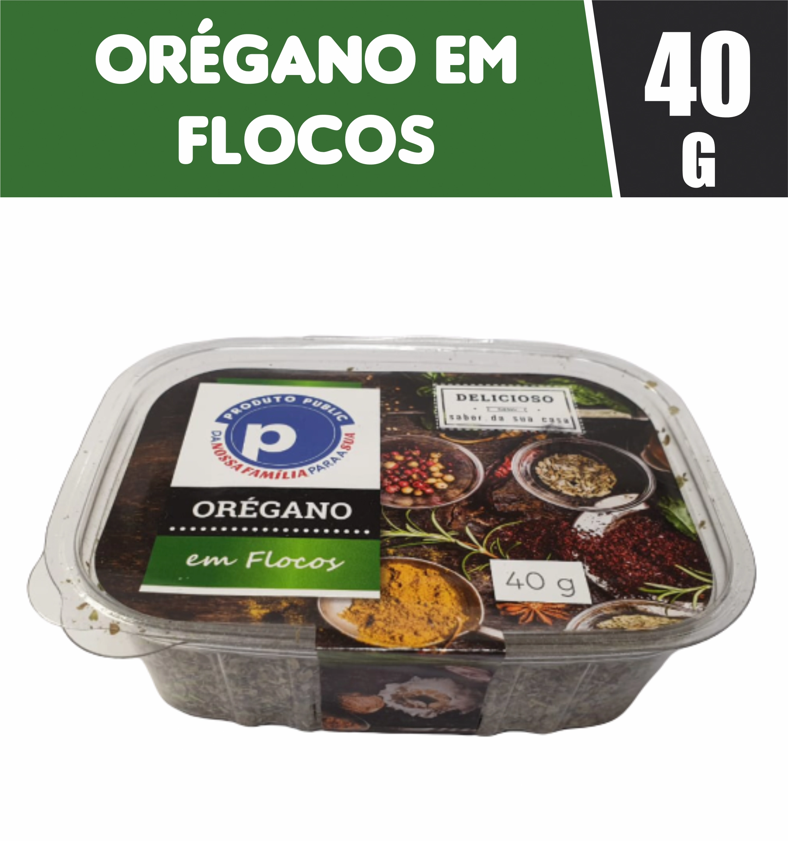 Oregano Flocos Public 40g