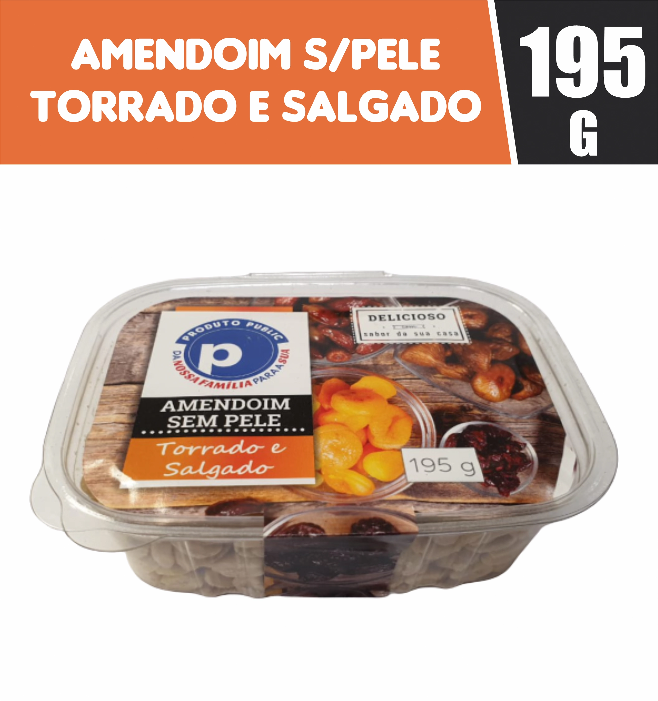 Amendoim S/pele Torrado E Salg Public 195g