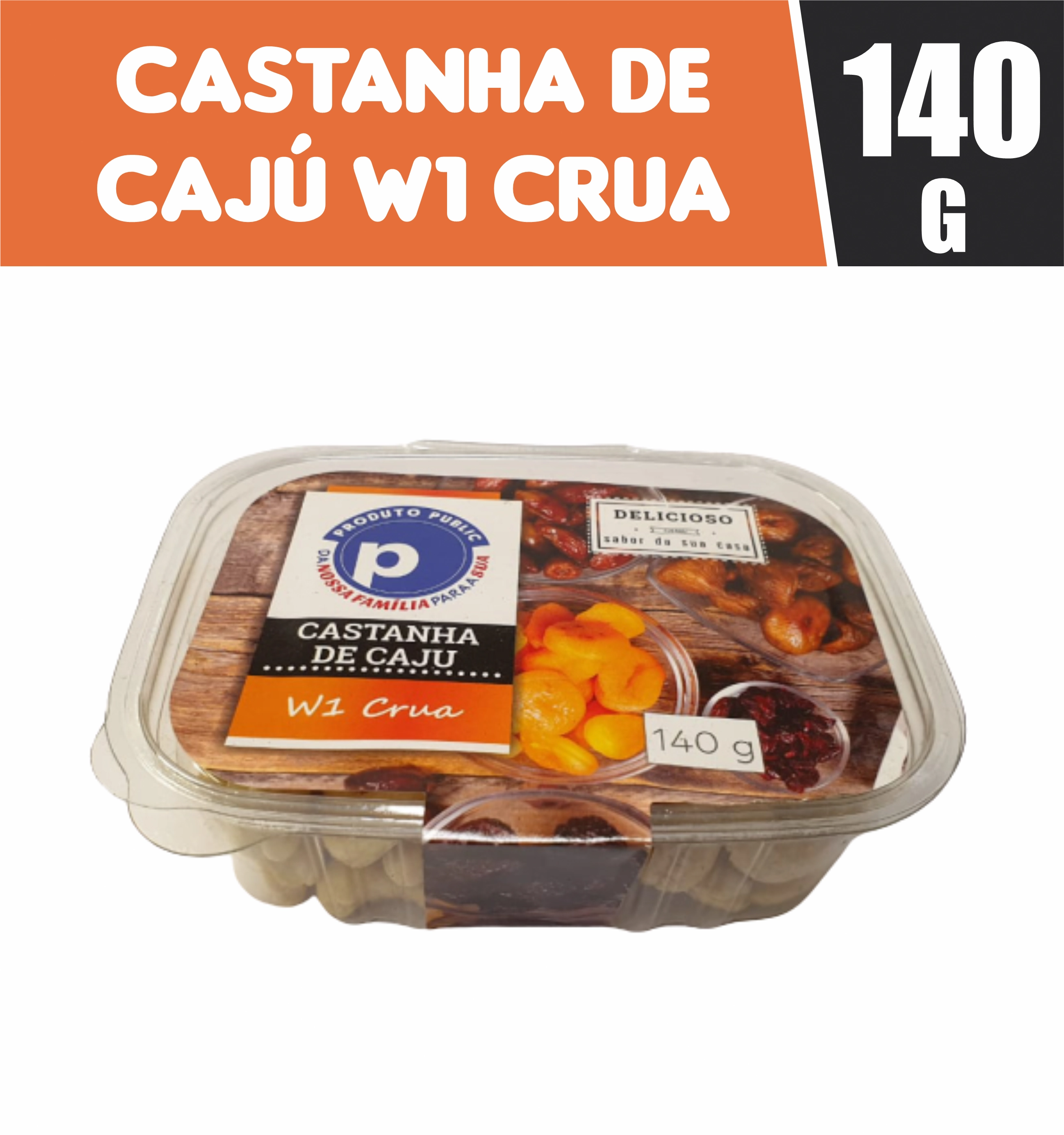 Castanha Caju W1 Crua Public 140g