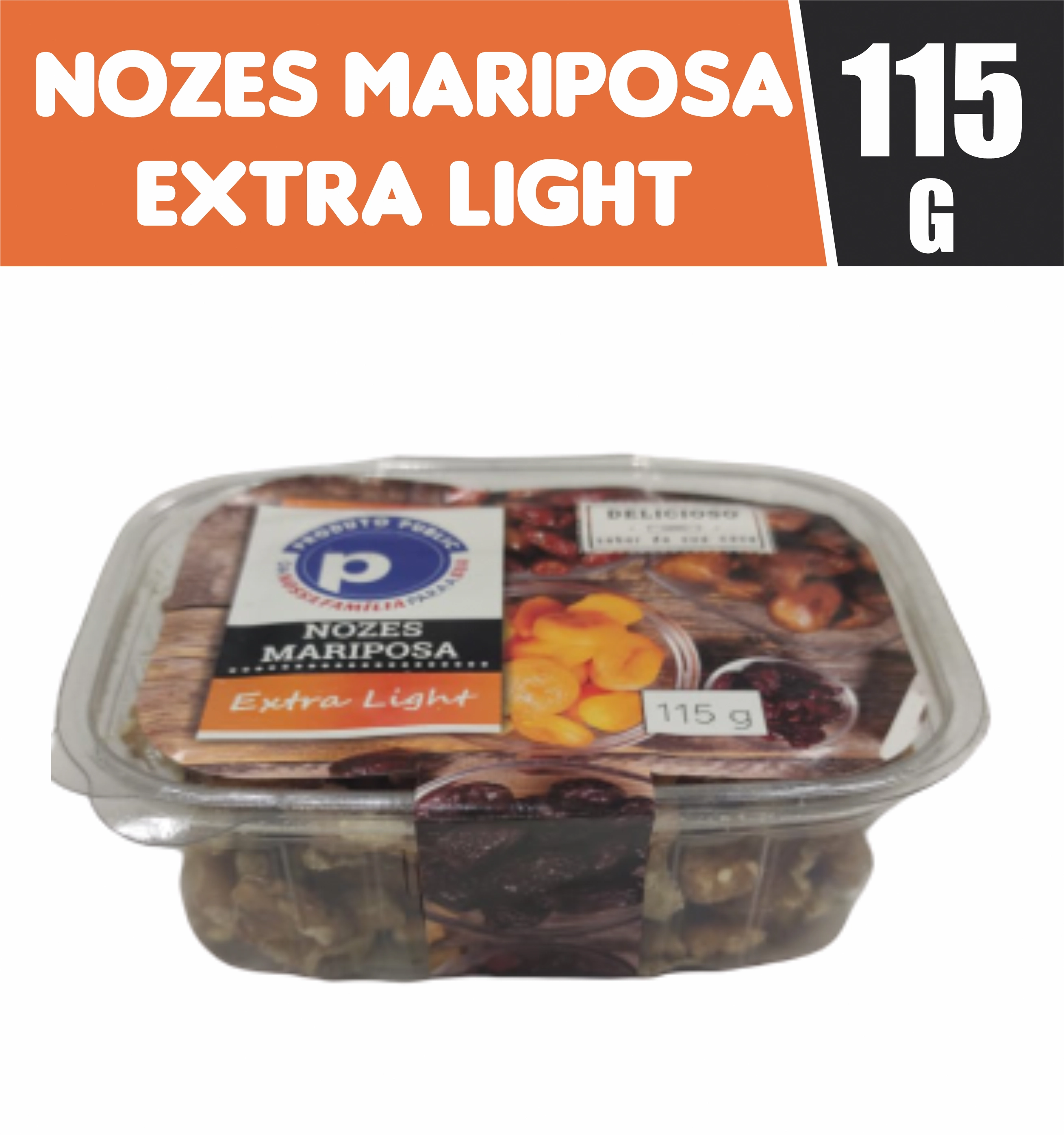 Nozes Mariposa Extra Light Public 115g