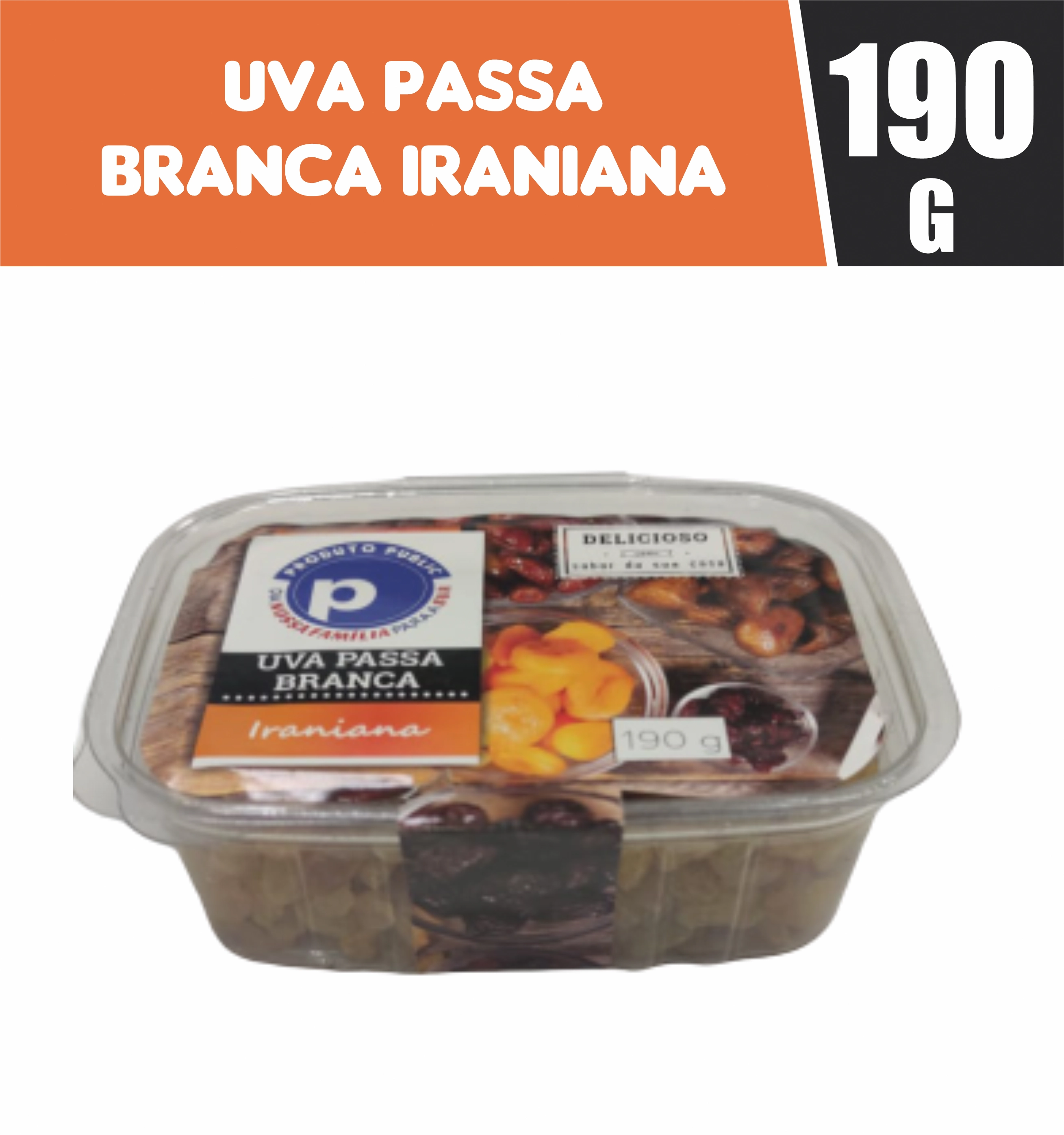 Uva Passa Branca Iraniana Public 190g