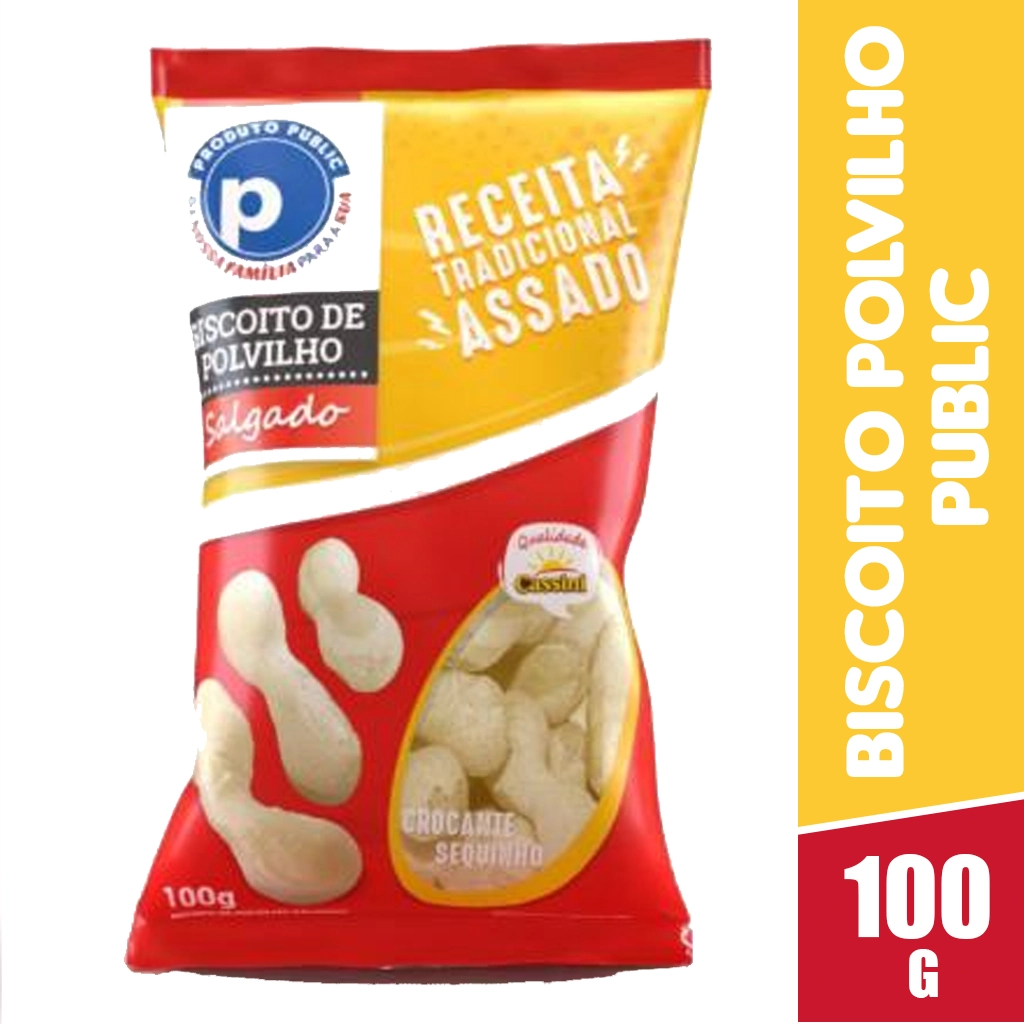 Biscoito Polvilho Public Sal 45x100g