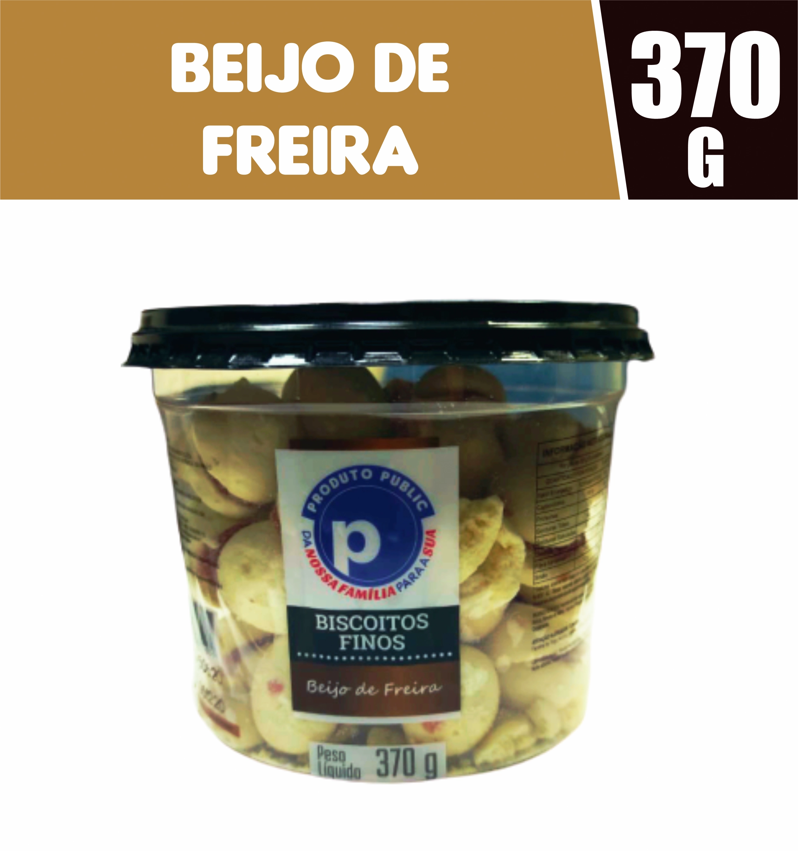 Bisc Public Fino Beijo De Freira 370g