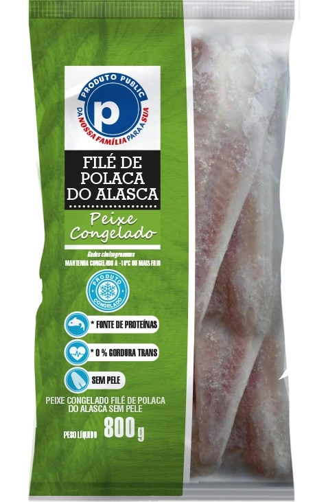 Peixe File De Polaca Public 800g