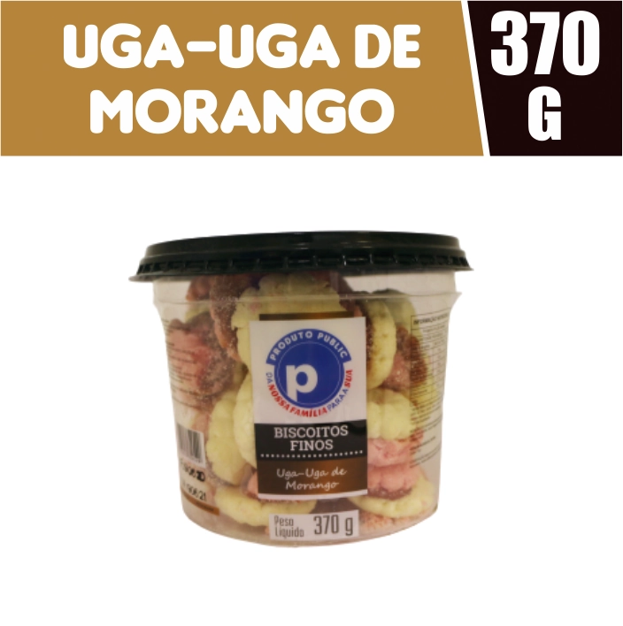 Bisc Public 370g Uga Uga Morango