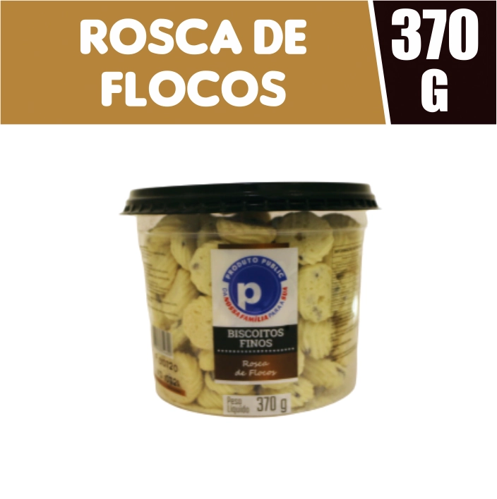 Bisc Public 370g Rosca Flocos