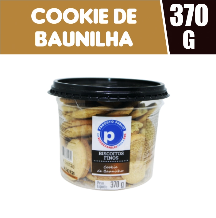 Bisc Public 370g Cookie Baunilha