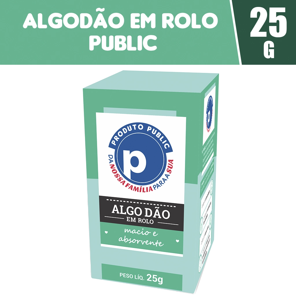 Algodao Public 25g Hidrofilo