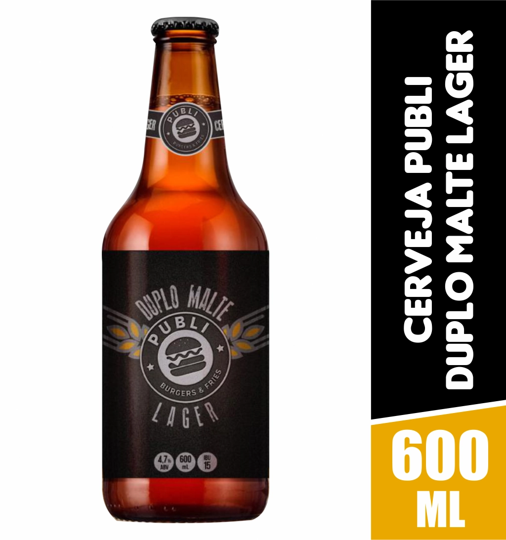 Cerveja Publi Duplo Malte Lager 600ml