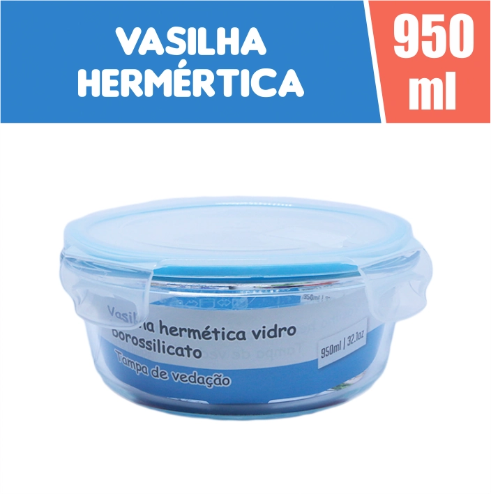 Vasilhas Hermeticas 950ml Azul Public