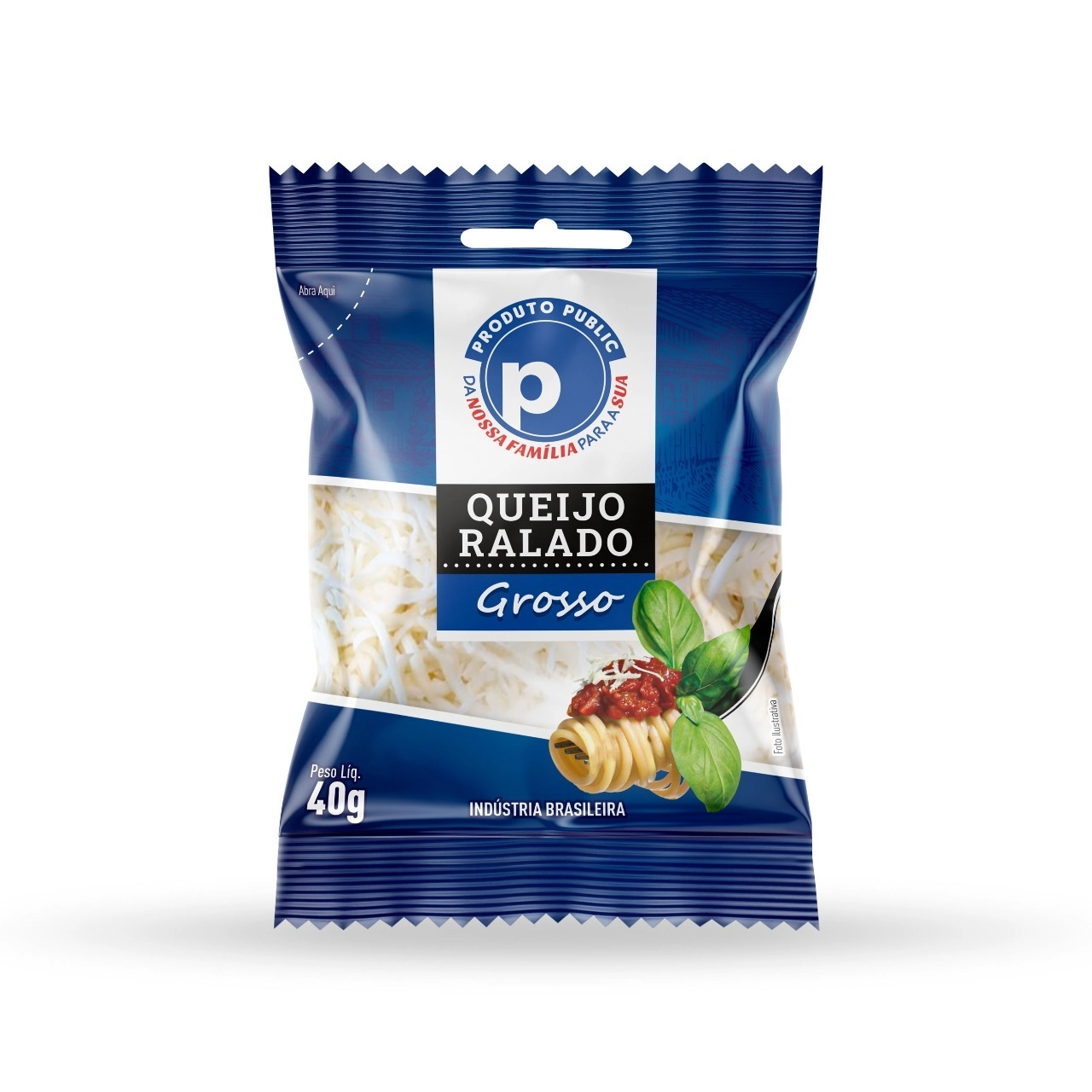 Queijo Ralado Public 40g Fiapo