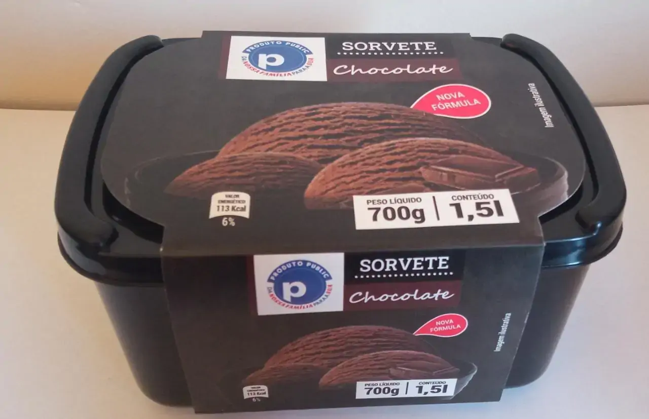 Sorvete Public Premium 1,5l Chocolate