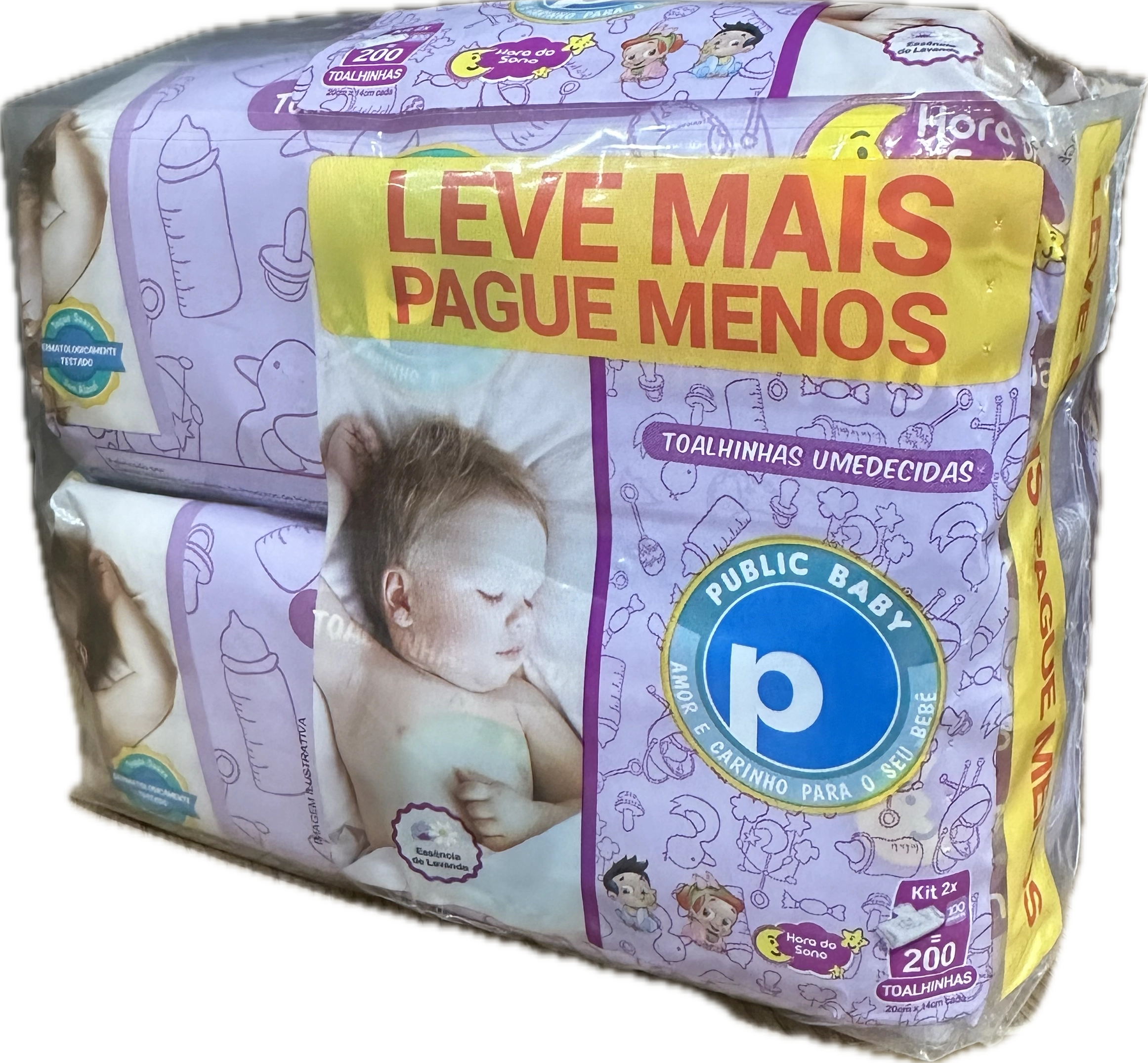 Kit 2 Toalha Umed Public Hora Do Sono C/100