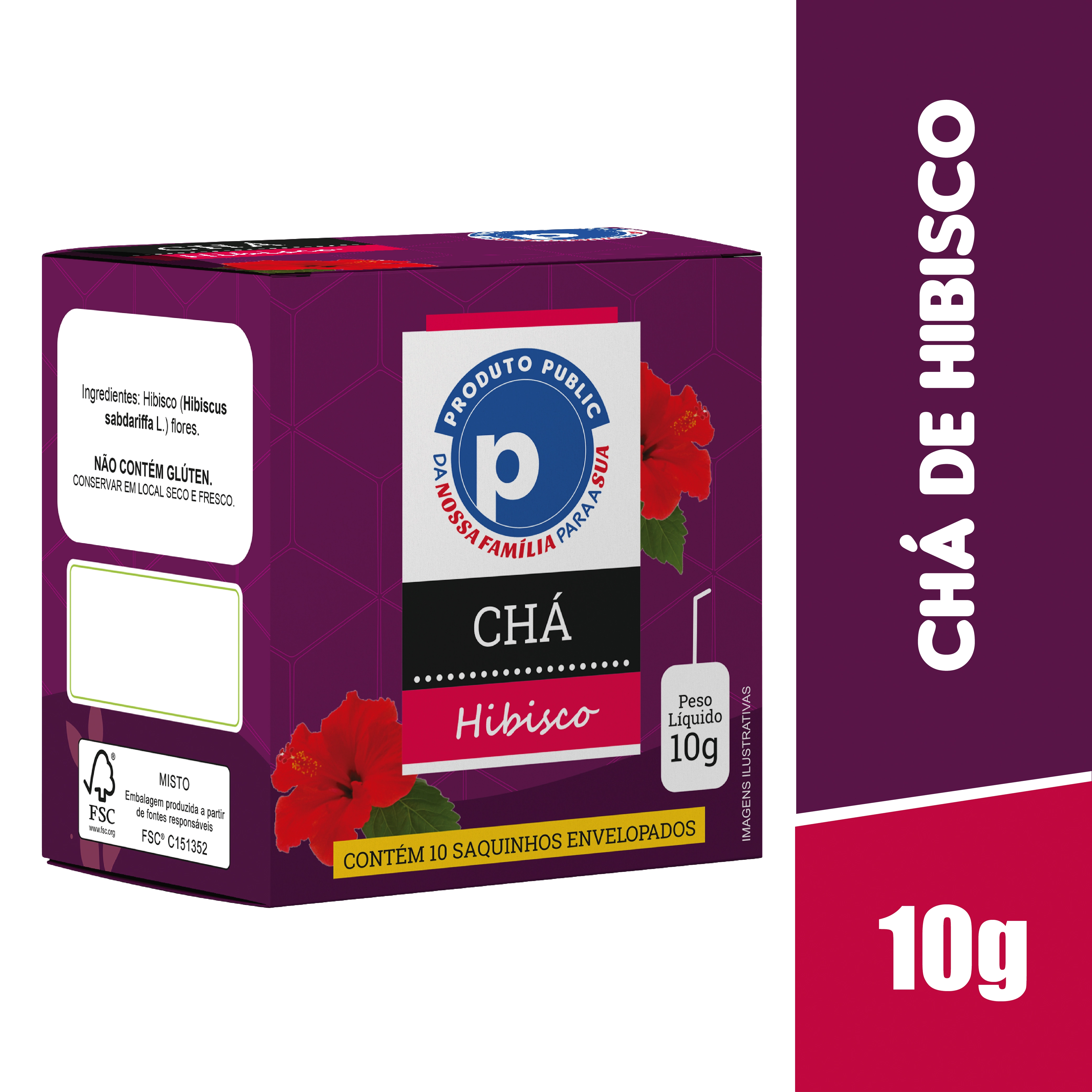 Cha Public 10g Hibisco