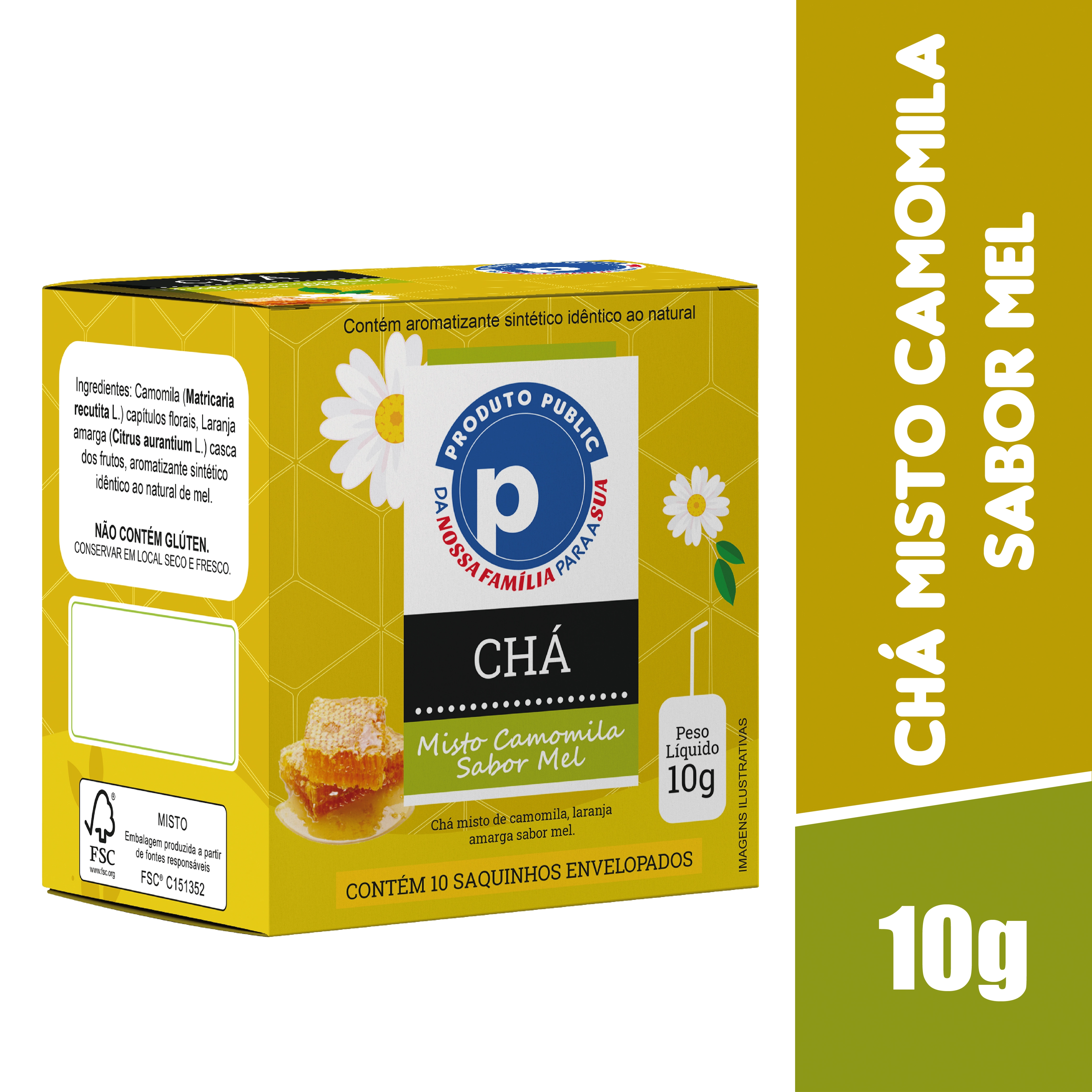 Cha Public 10g Misto Cam/lar/mel