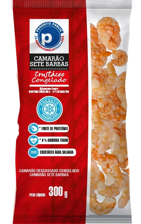 Camarao 7 Barbas Public 300g Cong