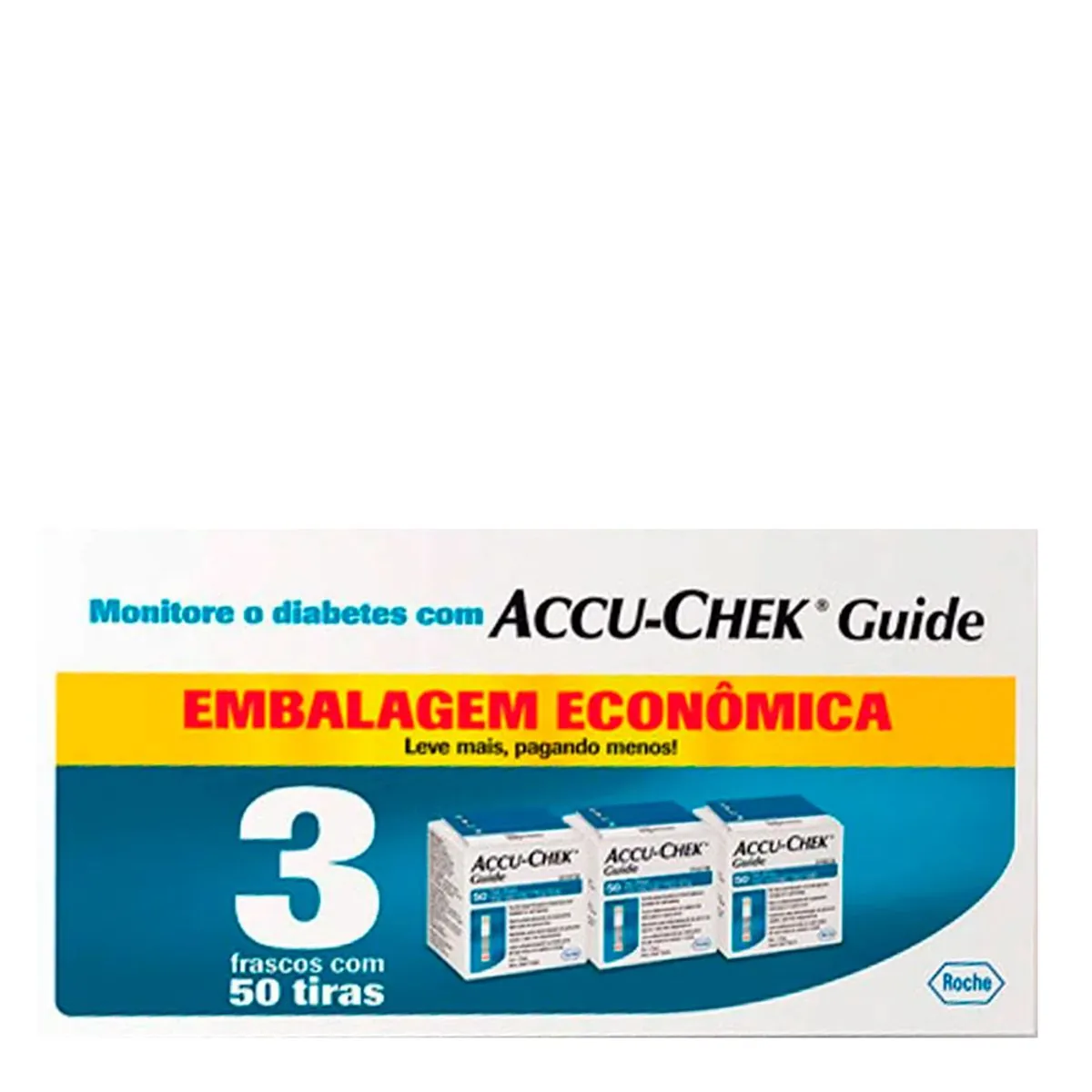 Tiras Medidoras de Glicemia Accu-Chek Guide 150 Unidades