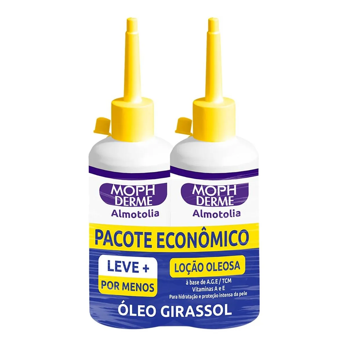 Pack óleo Corporal De Girassol Moph Derme Almotolia 2 Unidades 100ml Cada Pacote Econômico Leve Mais